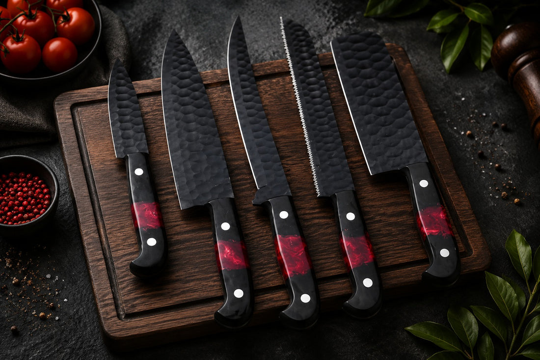 Titan Black Kitchen Knives