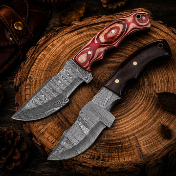 Timber Fang Damascus Knife Set