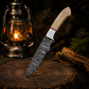 Frost fang Damascus Knife