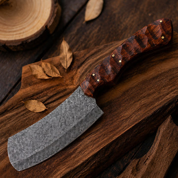 Timber Forge Damascus Cleaver