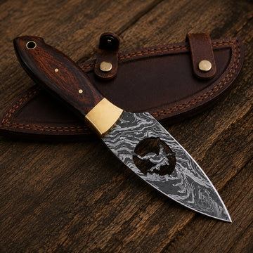 Wolf Strike Damascus Hunter