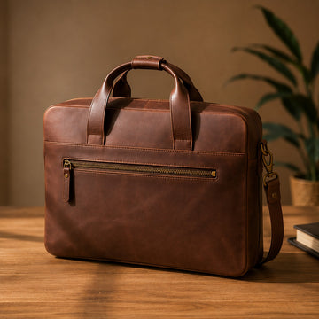 Executive Heritage Leather Briefcase