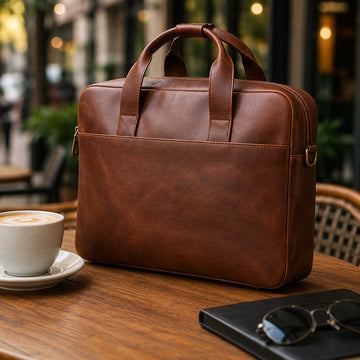Voyager Elite Leather Briefcase