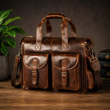 Heritage Expedition Leather Messenger Bag