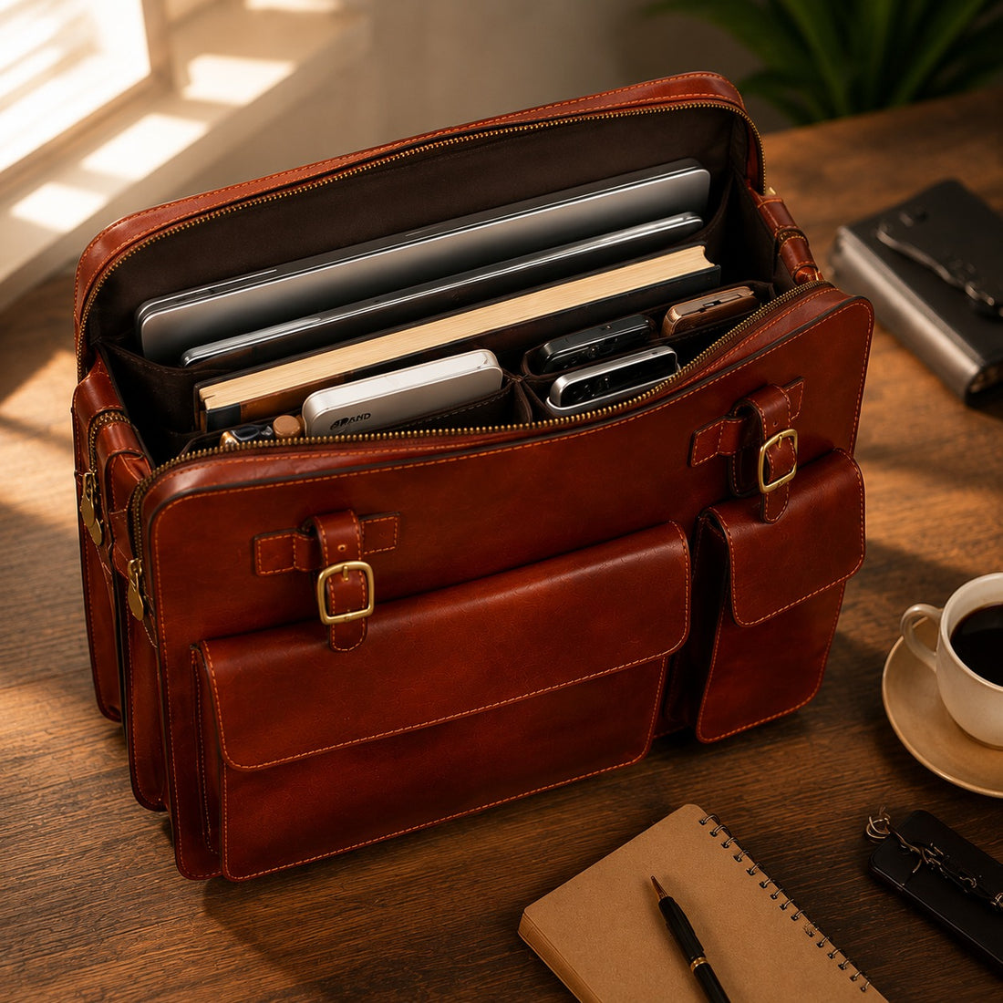 Prestige Vintage Leather Executive Briefcase