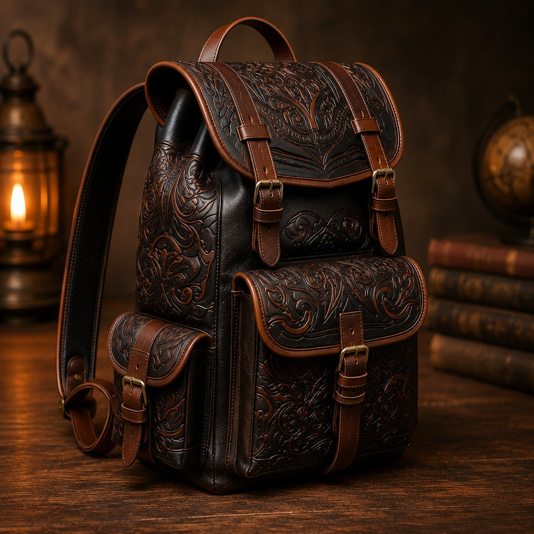 Urban Edge Leather Crossbody Messenger Bag