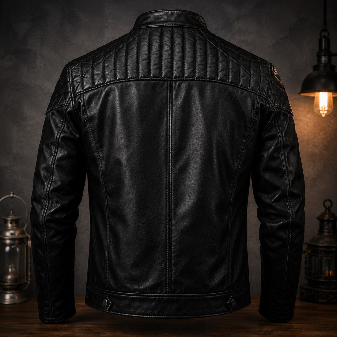 Shadow Rider Quilted Leather Jacket