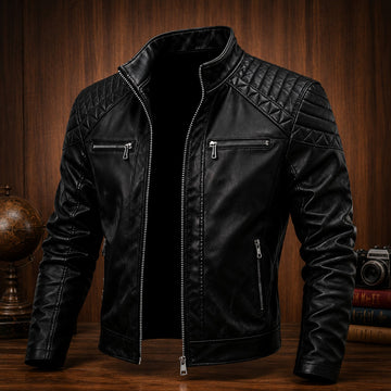 Shadow Rider Quilted Leather Jacket