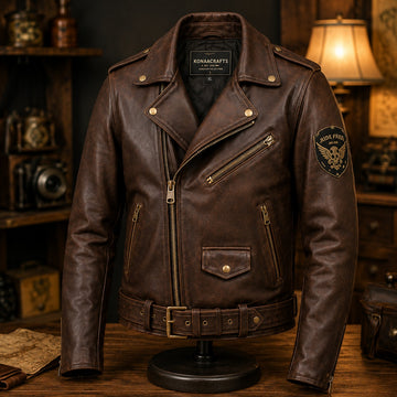 Titan Heritage Leather Biker Jacket