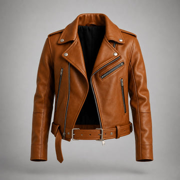 Aurora Luxe Women's Leather Biker Jacket