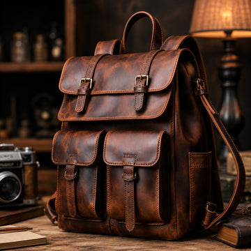 Heritage Voyager Leather Backpack