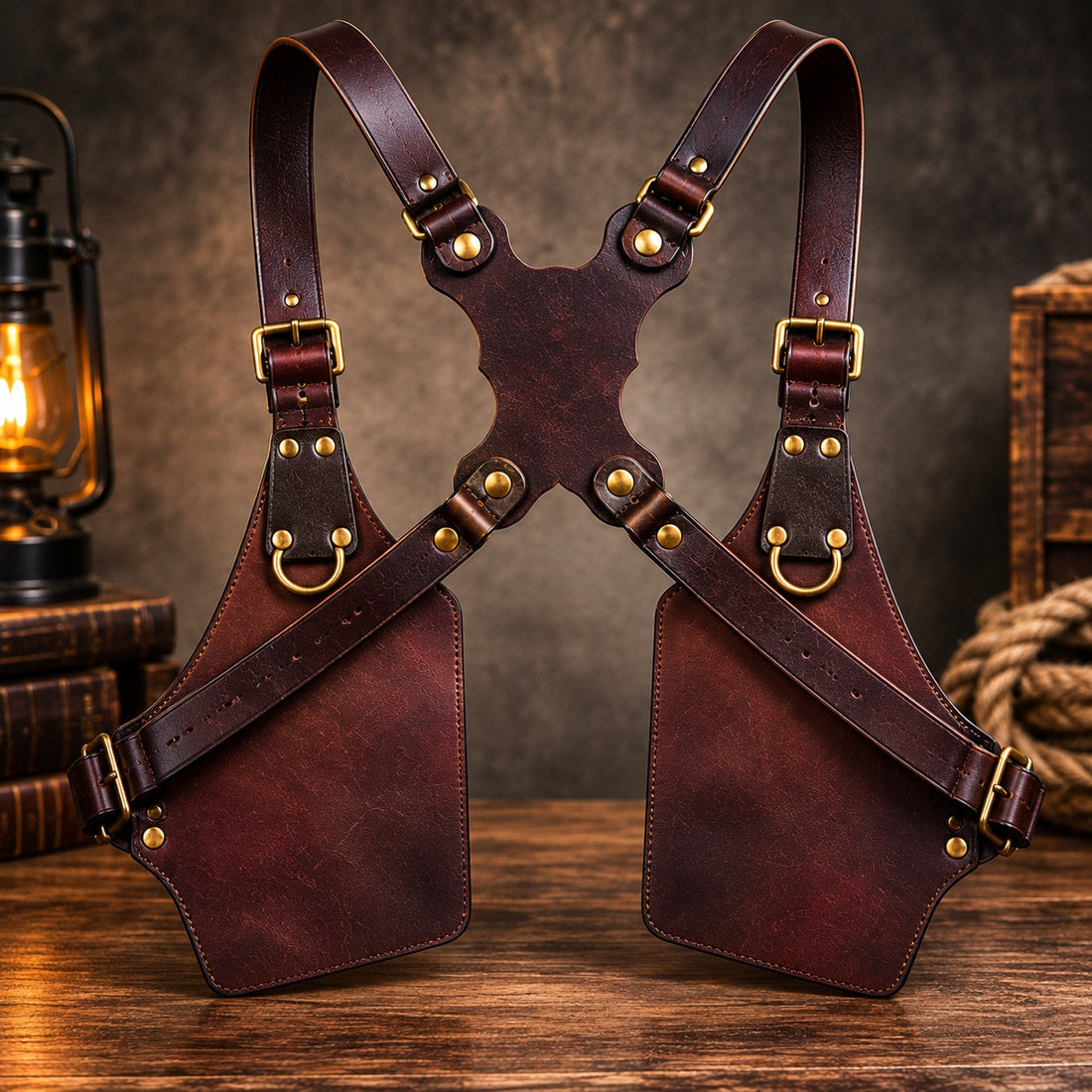 Guardian Elite Leather Chest Harness