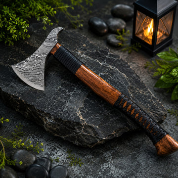 TimberWolf Damascus Hatchet