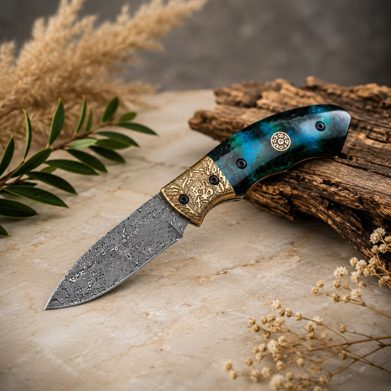 Emerald Fang Folding Knife
