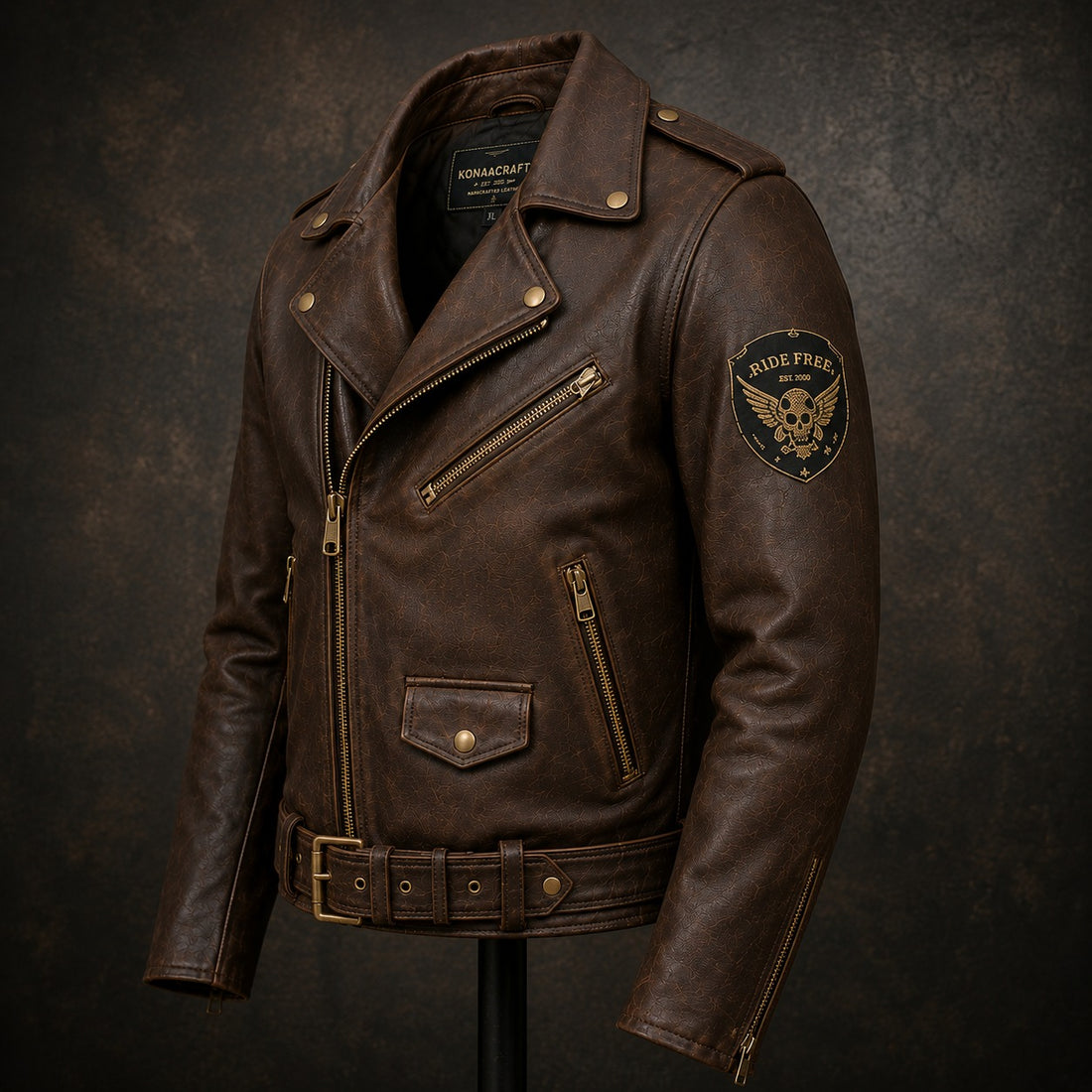 Titan Heritage Leather Biker Jacket